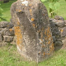 Milestone, opp. village hall & jct Church Lane