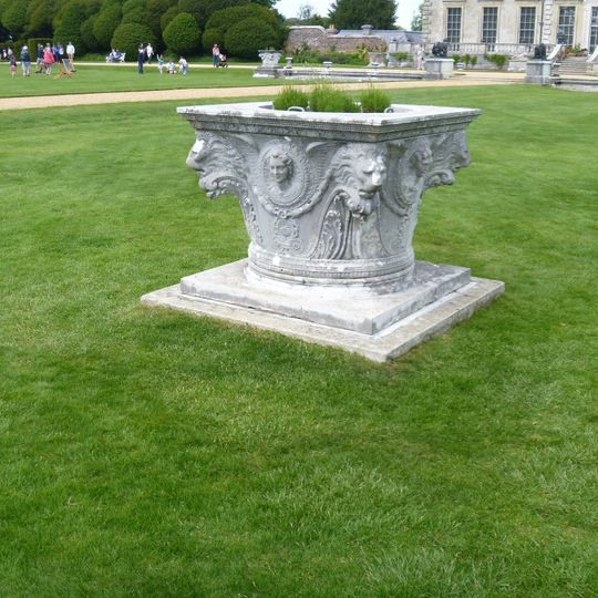 Two Corinthian Capitals Approximately 60 M South Of Kingston Lacy House