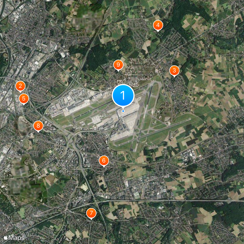 Brussels Airport Map