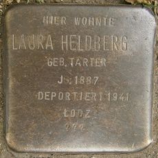 Stolperstein dedicated to Laura Heldberg
