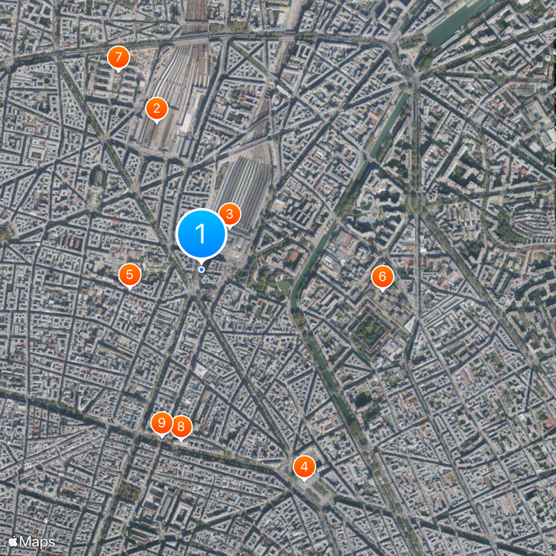 X arrondissement di Parigi Mappa