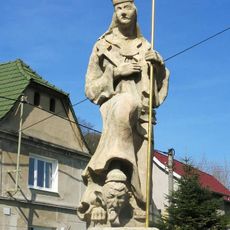 Socha svatého Prokopa na návsi v Mukově