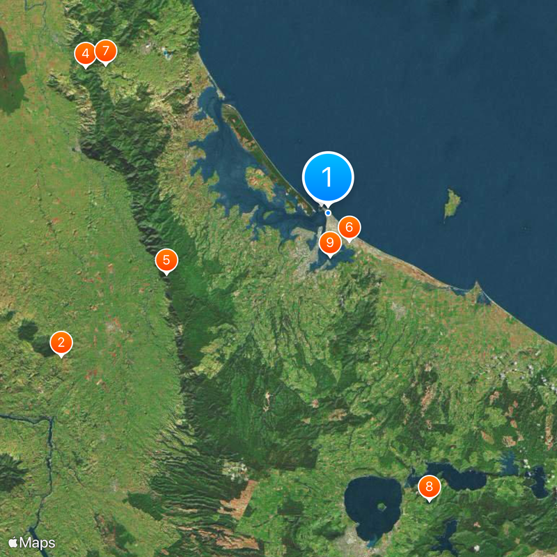 Mount Maunganui Carte