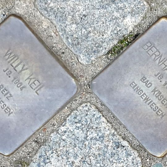 Stolperstein à la mémoire de Ernst Willy Keil
