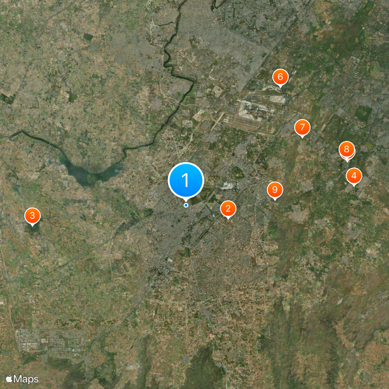 Sheetla Mata Mandir Gurgaon Map