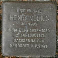 Stolperstein dedicated to Henry Möbius