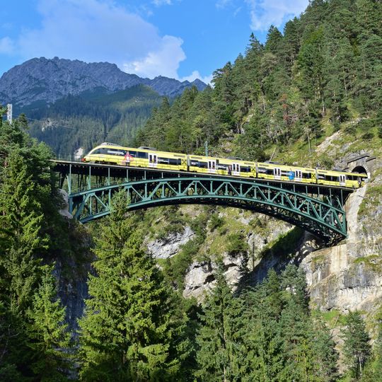 Mittenwaldbahn - Schlossbachgrabenbrücke