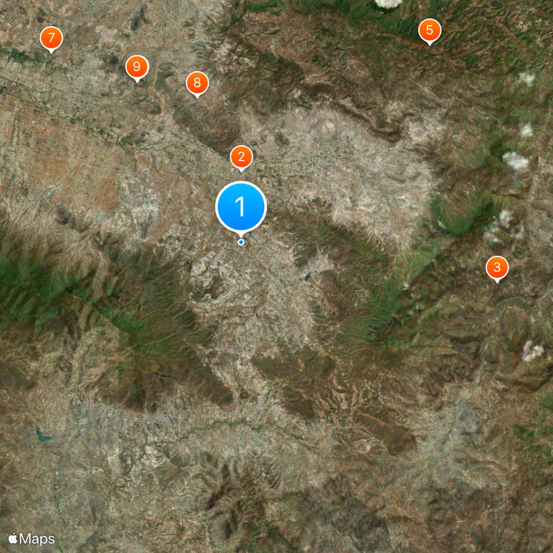 Geography of Oaxaca Map