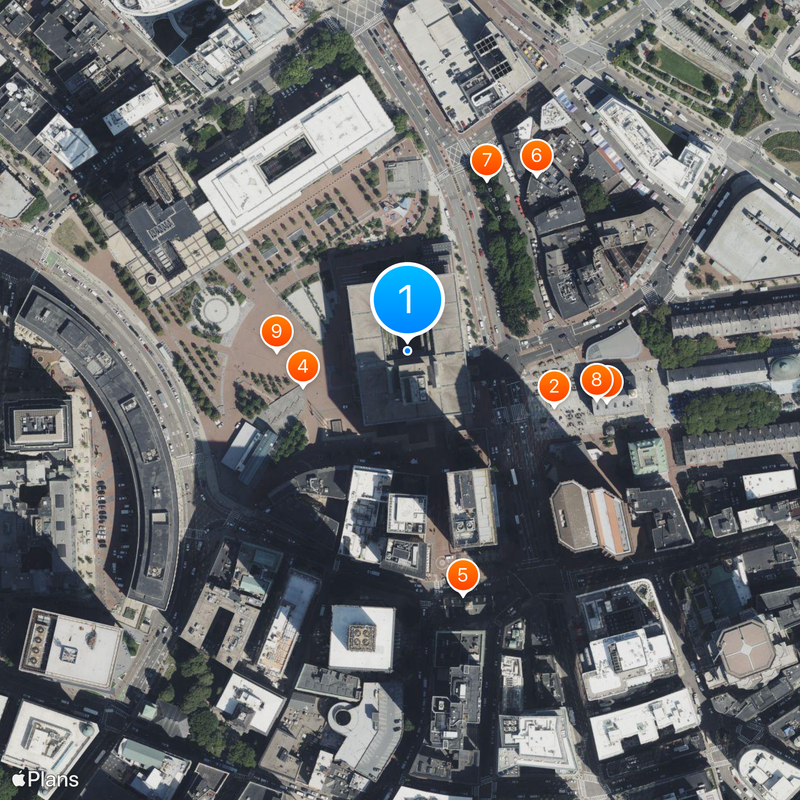 Boston City Hall Mappa