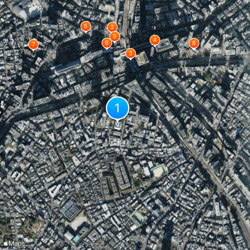 Shibuya Infoss Tower Mappa