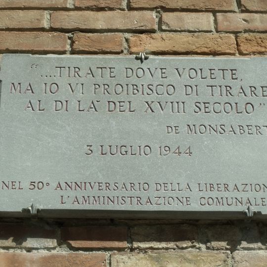 Lastra di Porta San Marco a ricordo della Liberazione