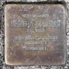 Stolperstein dedicated to Bertha Ephraim