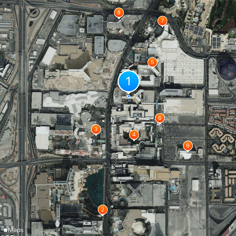 Harrah's Las Vegas Map