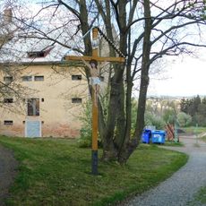 Dřevěný kříž v Petrohradu