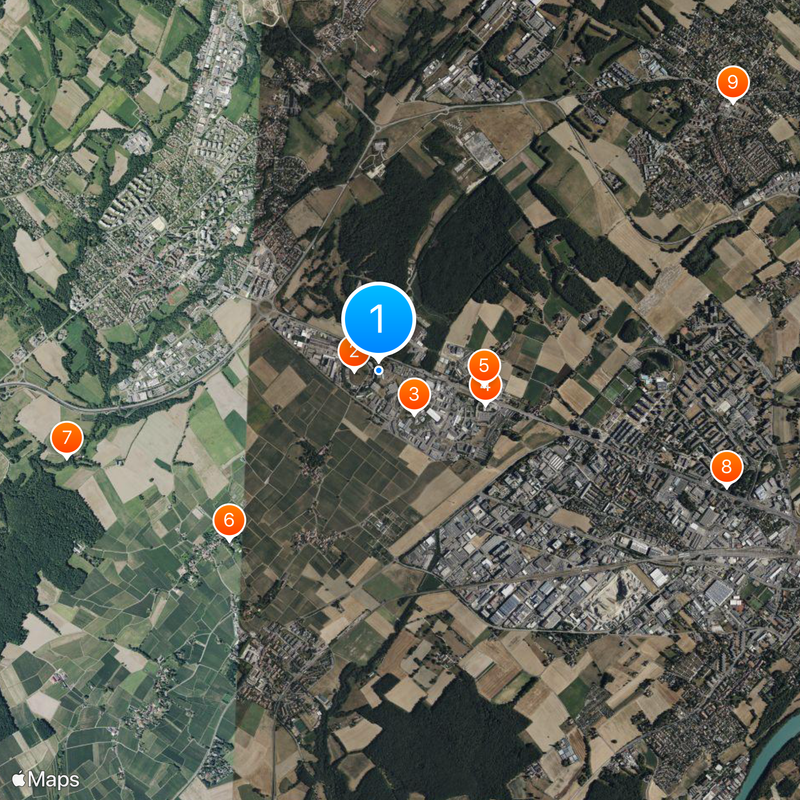 Gran colisionador de hadrones Mapa