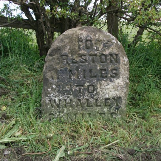 Milestone, Longsight Road at SD6955934447