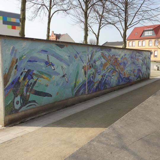 Mosaik Badende in Senftenberg