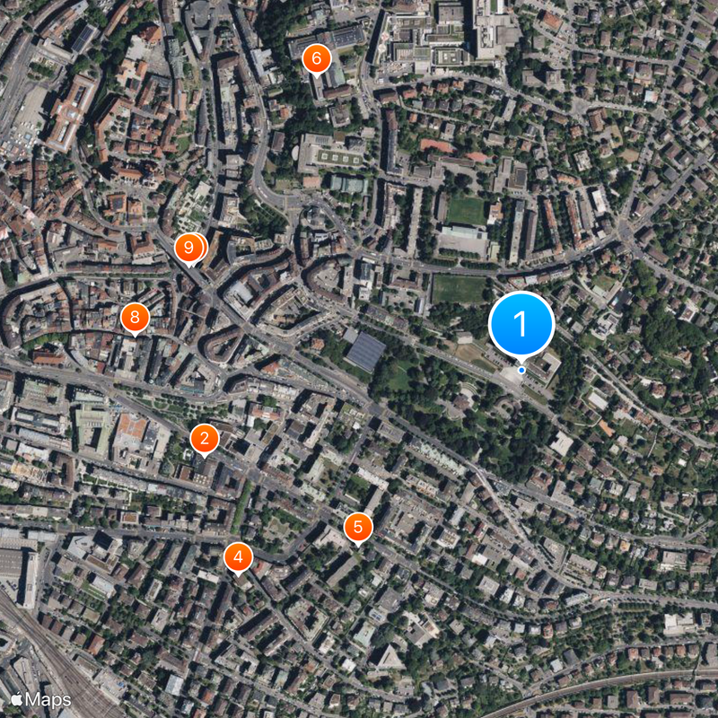 Federal Supreme Court of Switzerland Mapa