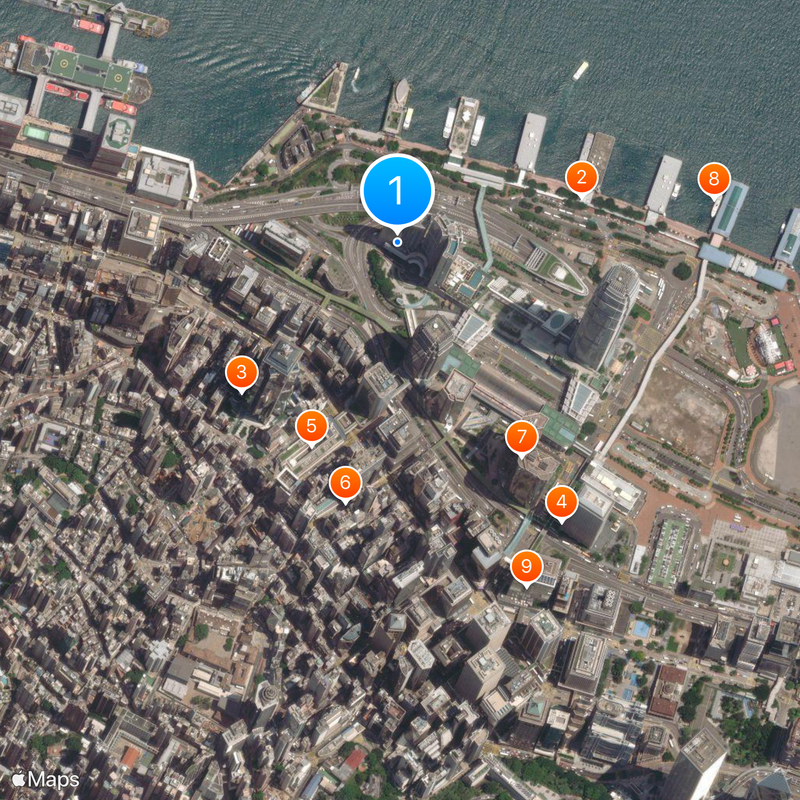 Four Seasons Hotel Hong Kong Mappa