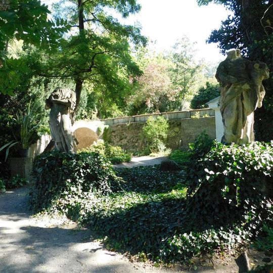 Sochy v botanické zahradě na Slupi v Praze