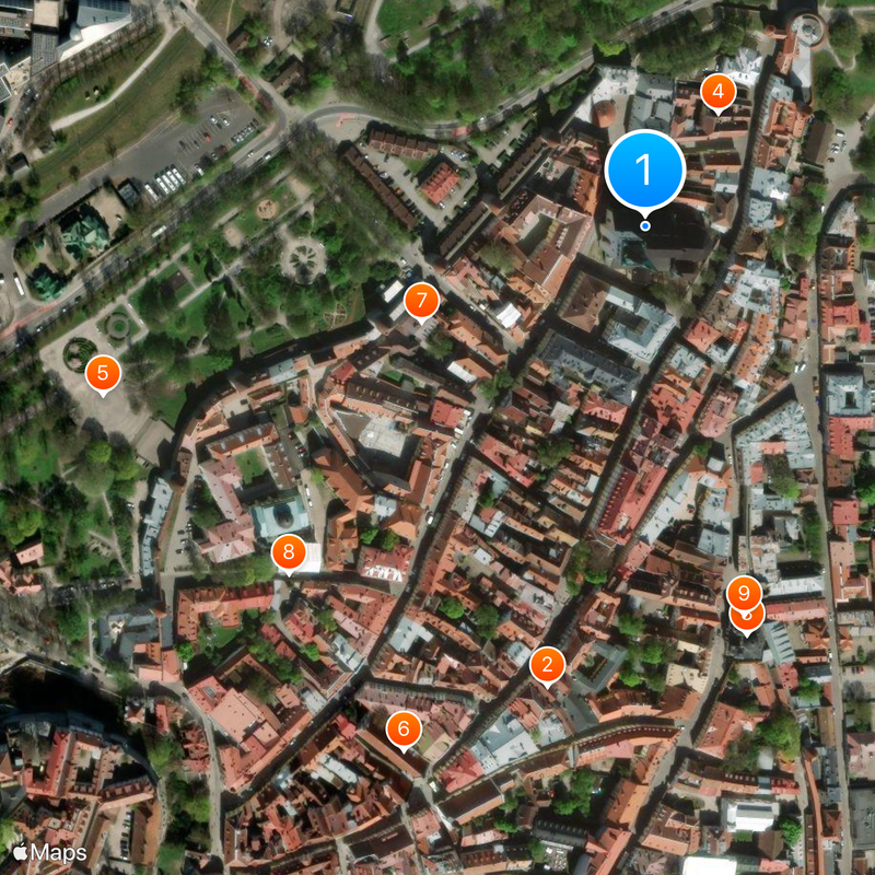 St. Olaf's Church Map