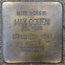 Stolperstein à la mémoire de Max Cohen