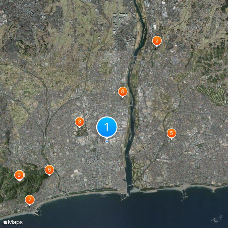 Nissan Shatai Map