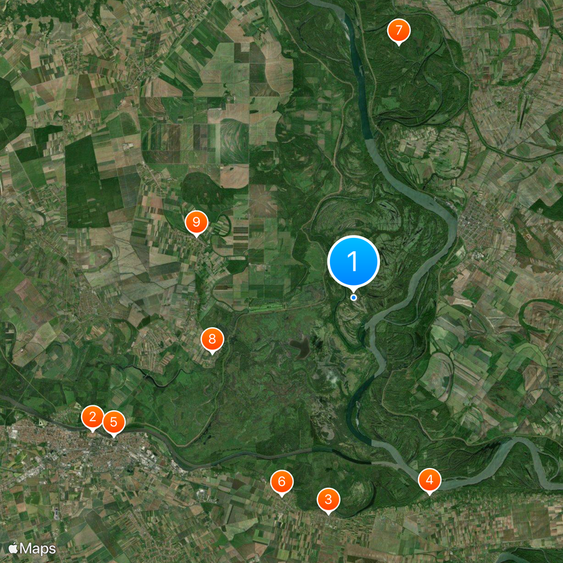 Kopački Rit Nature Park Map