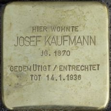 Stolperstein à la mémoire de Josef Kaufmann