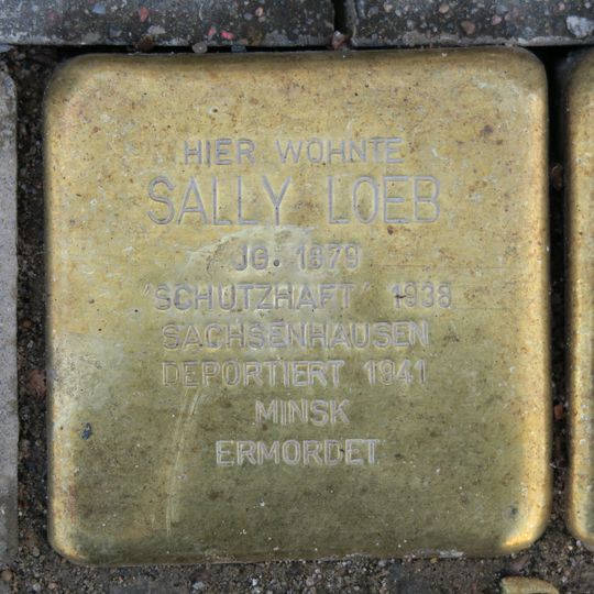 Stolperstein en memoria de Sally Loeb