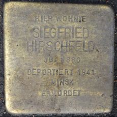 Stolperstein dedicated to Siegfried Hirschfeld