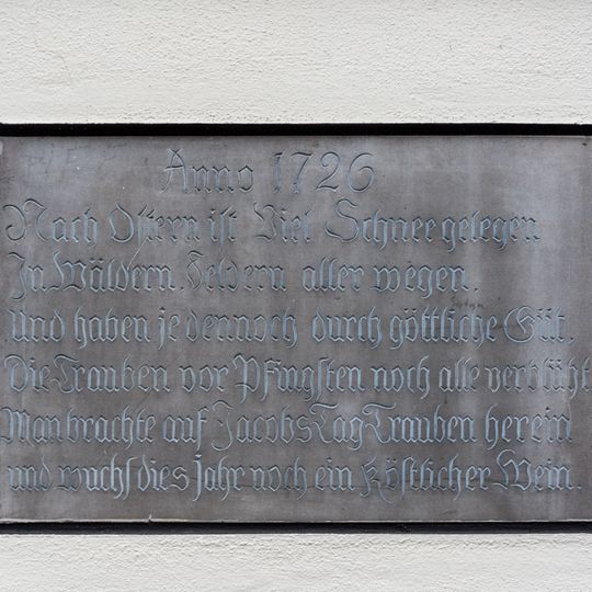 Schultesstraße 32, Inschrift