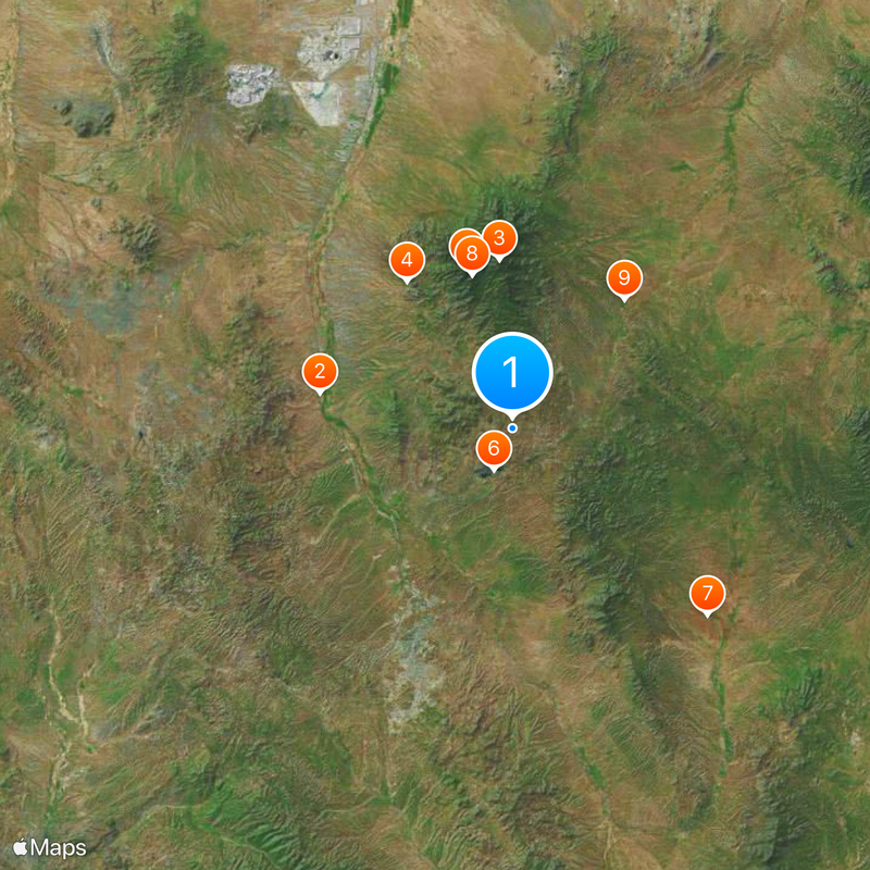 Contea di Santa Cruz Mappa