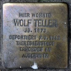 Stolperstein en memoria de Wolf Teller