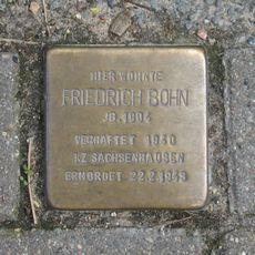 Stolperstein en memoria de Friedrich Bohn