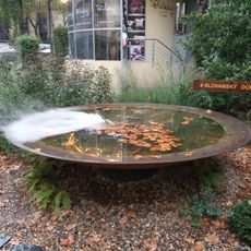 Fountain in the garden of Slovanský dům