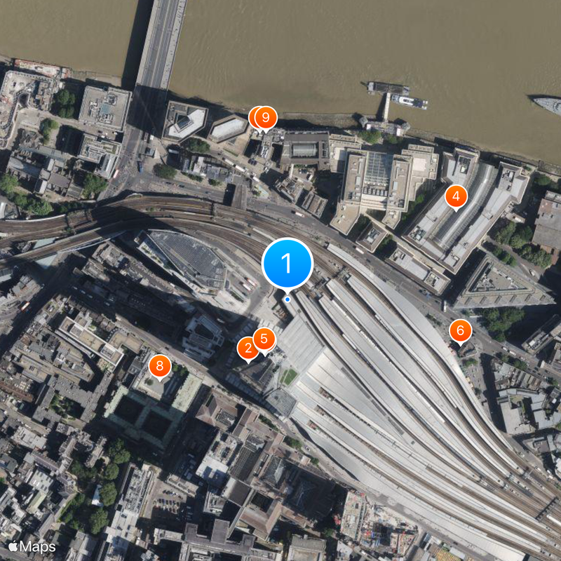 London Bridge station Map
