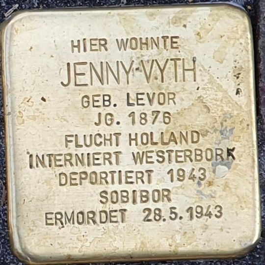 Stolperstein en memoria de Jenny Vyth
