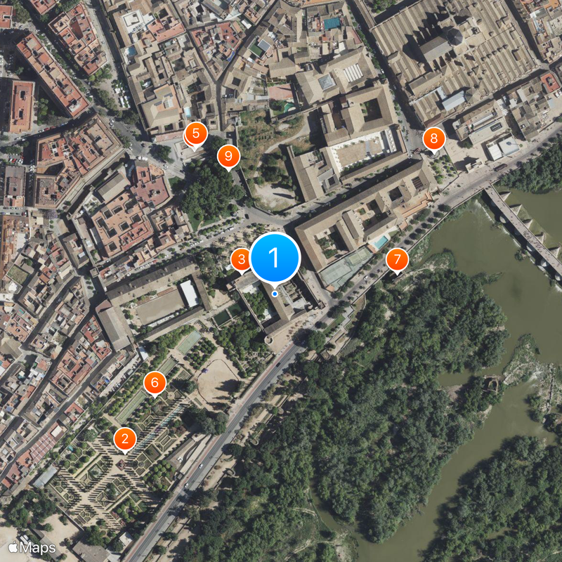 Alcázar de los Reyes Cristianos Mapa