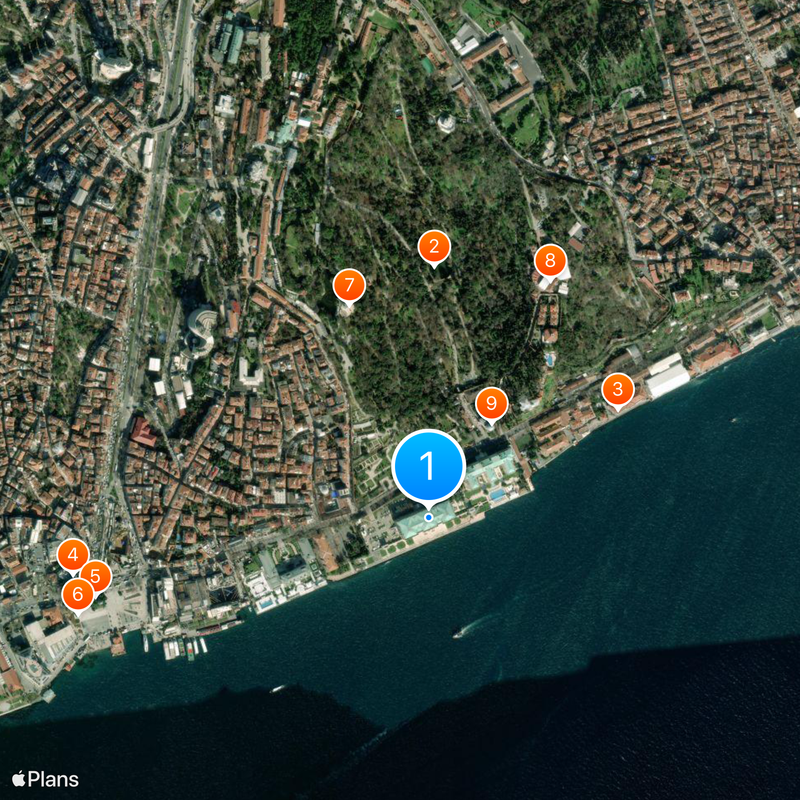 Çırağan Palace Mapa