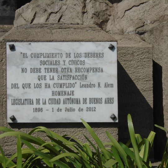 Homenaje al Dr. Leandro N. Alem