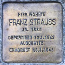 Stolperstein à la mémoire de Franz Strauß