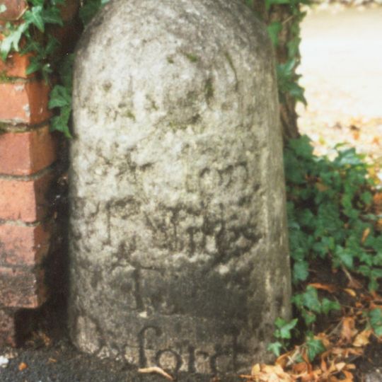 Stone In Woodstock Road Inside Number 243