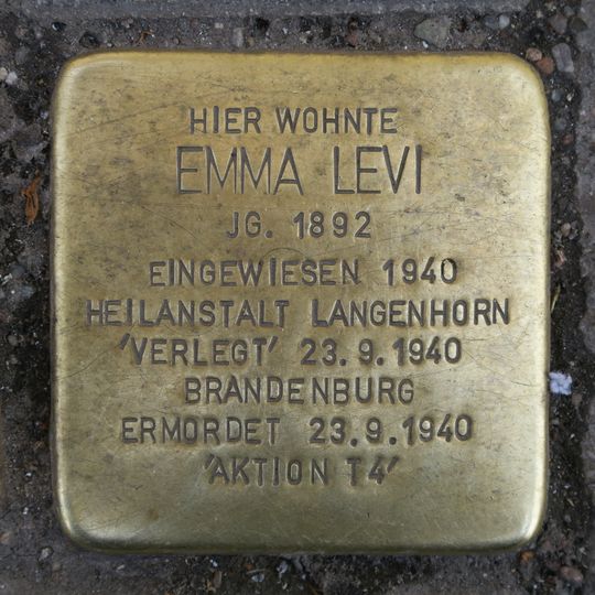 Stolperstein en memoria de Emma Levi