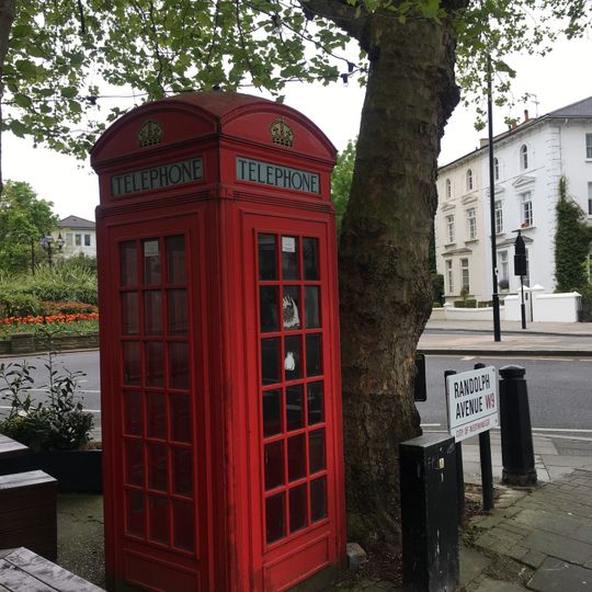 2 K2 Telephone Kiosks, To North Of The Warrington Hotel