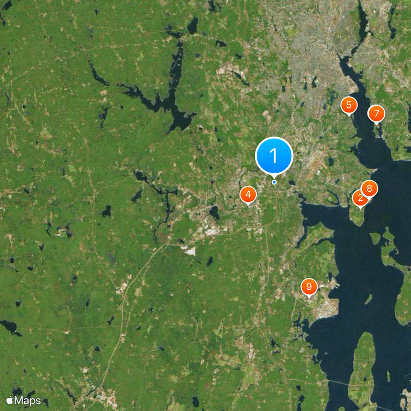 Condado de Kent Mapa