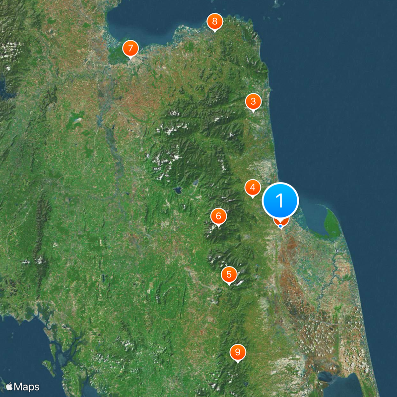 Nakhon Si Thammarat Map