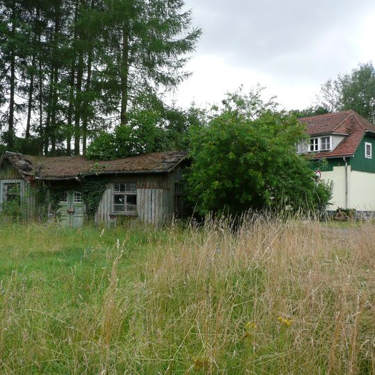 Haltestelle Zöthain; Eisenbahnstrecke Wilsdruff–Döbeln-Gärtitz; Rübenbahn ; Abschnitt Garsebach–Lommatzsch Zöthain