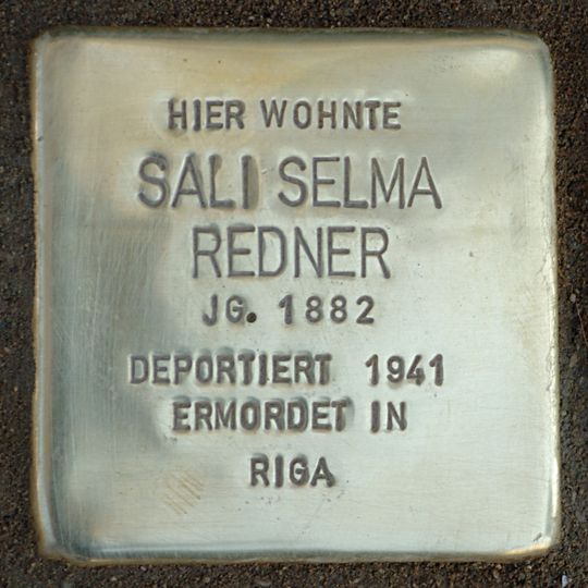 Stolperstein für Sali Selma Redner