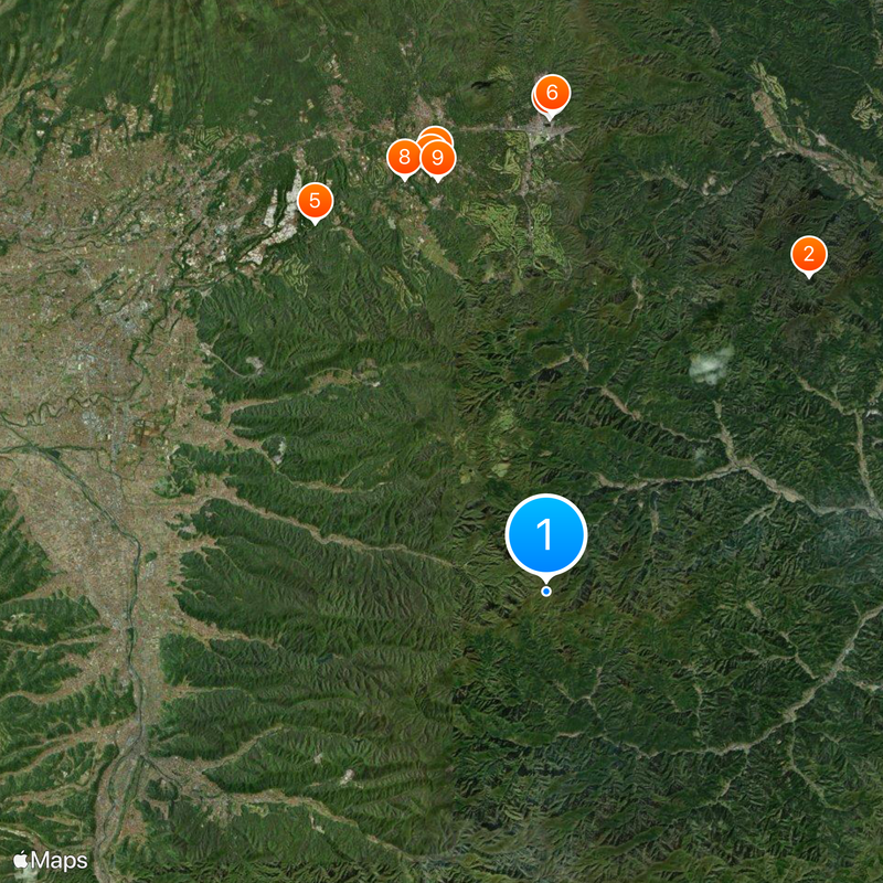 Mount Arafune Map